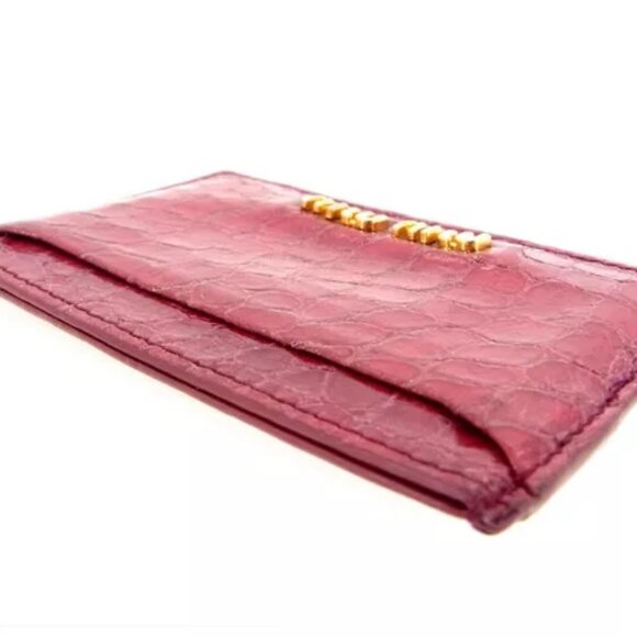 miumiu Card Case Red Woman Authentic Used Y857 - Picture 4 of 5